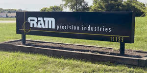 RAM Precision Industries signage