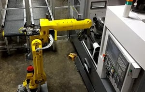 AWR success story, Hy-Tech Machine Inc., robotic cell
