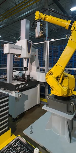 AWR success story, SEW-Eurodrive, image with Vertical Nikon and Robot
