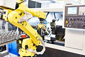 CNC machine tending robot 