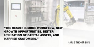 Quote by Arie Thompson about the benefits of Automating