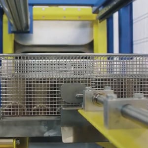 Parts washing basket