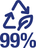 iFP Clean 99% material recover icon